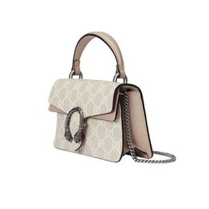 GUCCI
GG Supreme Monogram Mini Dionysus Top Handle Bag Beige